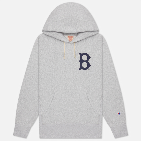 Мужская толстовка Champion Reverse Weave Boston Red Sox Hoodie Light Grey