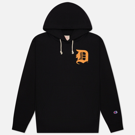 Мужская толстовка Champion Reverse Weave Detroit Tigers Hoodie, цвет чёрный, размер XL