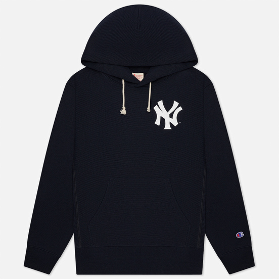 Мужская толстовка Champion Reverse Weave New York Yankees Hoodie Dark Blue