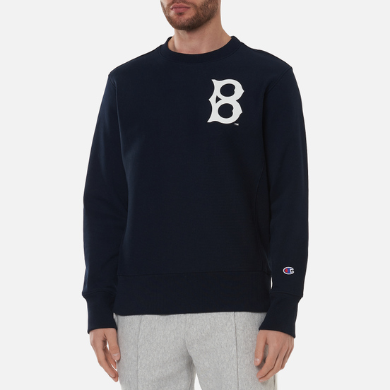 Мужская толстовка Champion Reverse Weave Brooklyn Dodgers Crew Neck Dark Blue