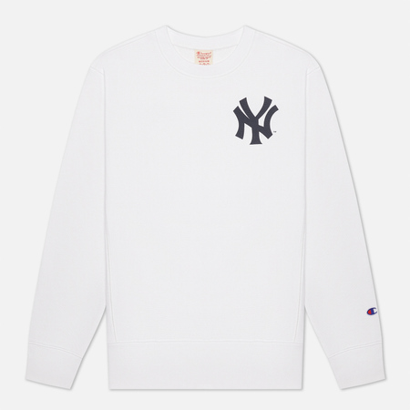 Мужская толстовка Champion Reverse Weave New York Yankees Crew Neck, цвет белый, размер S