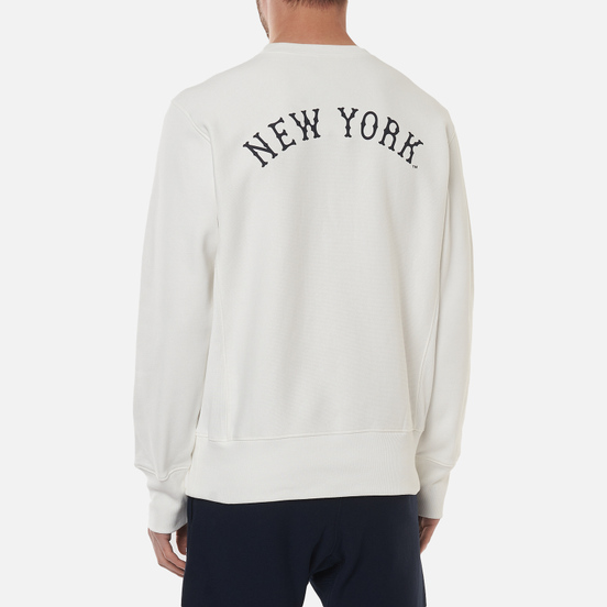 Мужская толстовка Champion Reverse Weave New York Yankees Crew Neck White