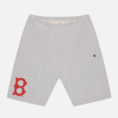Мужские шорты Champion Reverse Weave Boston Red Sox Bermuda, цвет серый, размер M