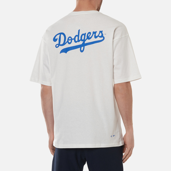 Мужская футболка Champion Reverse Weave Brooklyn Dodgers Crew Neck White