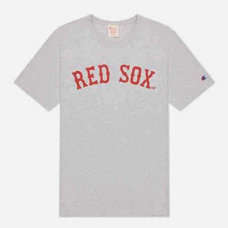 Мужская футболка Champion Reverse Weave Boston Red Sox Crew Neck, цвет серый, размер XL