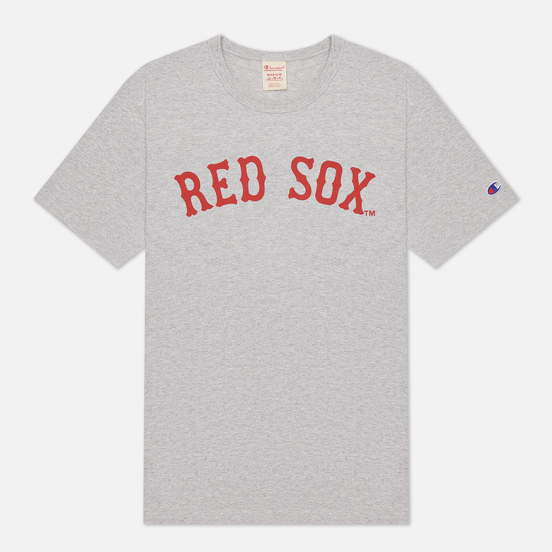 Мужская футболка Champion Reverse Weave Boston Red Sox Crew Neck Light Grey