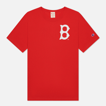 Мужская футболка Champion Reverse Weave Boston Red Sox Crew Neck, цвет красный, размер XL