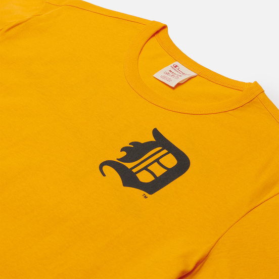 Мужская футболка Champion Reverse Weave Detroit Tigers Crew Neck Zinnia Orange