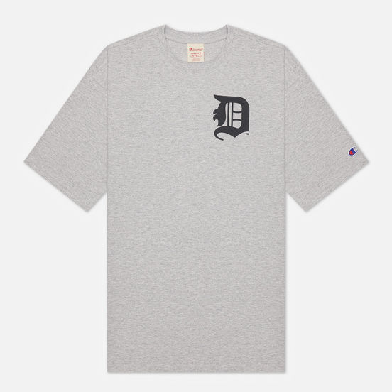 Мужская футболка Champion Reverse Weave Detroit Tigers Crew Neck Light Grey