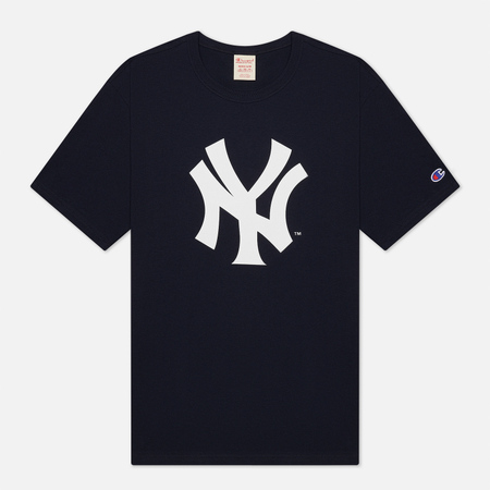 Мужская футболка Champion Reverse Weave New York Yankees Crew Neck цвет синий размер XXL 2100₽