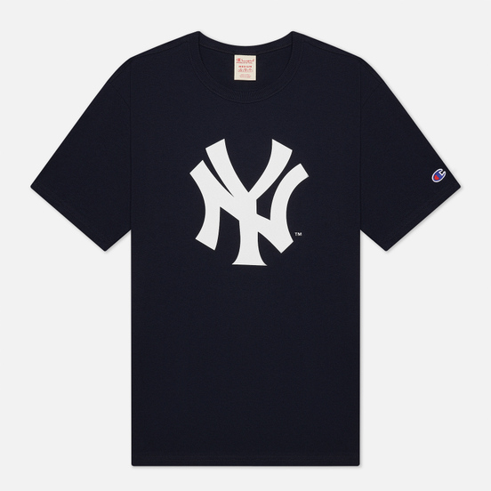 Мужская футболка Champion Reverse Weave New York Yankees Crew Neck Dark Blue