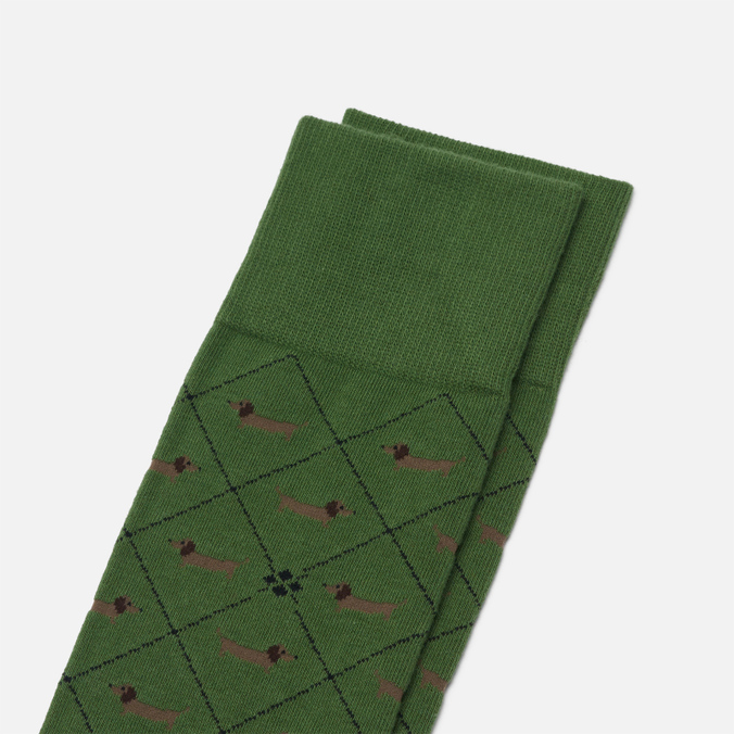 Носки Burlington, цвет зелёный, размер 40-46 21921-7165 Dachshund - фото 2