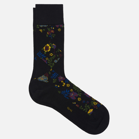 Носки Burlington Flower Rhomb Black