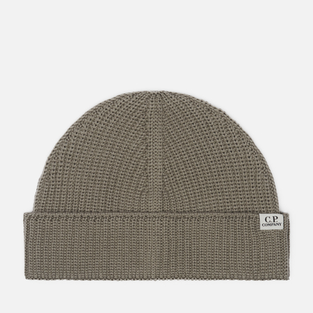 Шапка C.P. Company Extrafine Merino Wool Fisherman, цвет бежевый