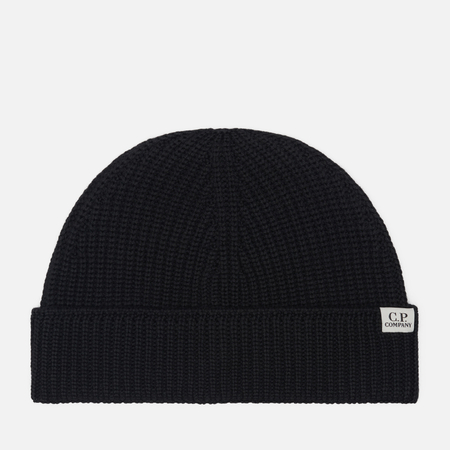 Шапка C.P. Company Extrafine Merino Wool Fisherman, цвет чёрный