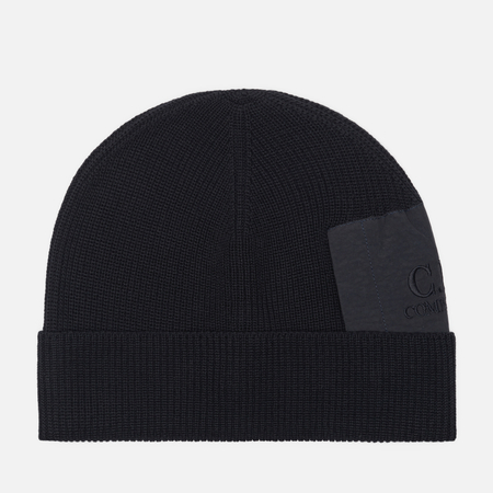 Шапка C.P. Company Extrafine Merino Wool Pocket, цвет синий