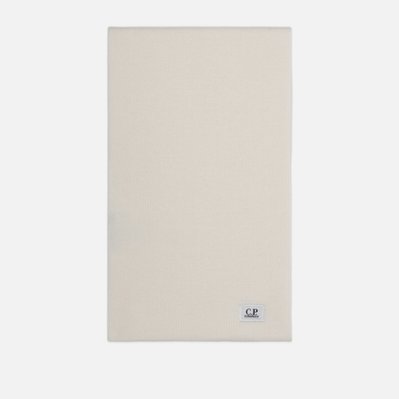 Шарф C.P. Company Extrafine Merino Wool Ribbed, цвет белый