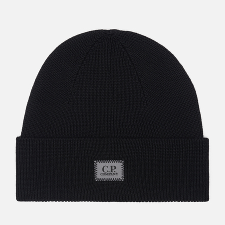 Шапка C.P. Company Extrafine Merino Wool, цвет чёрный