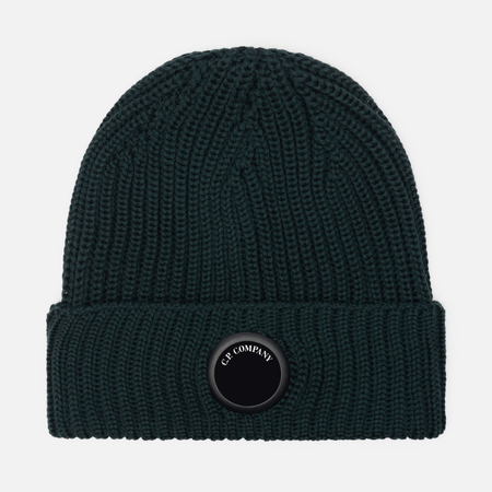 Шапка C.P. Company Extrafine Merino Wool Lens, цвет зелёный