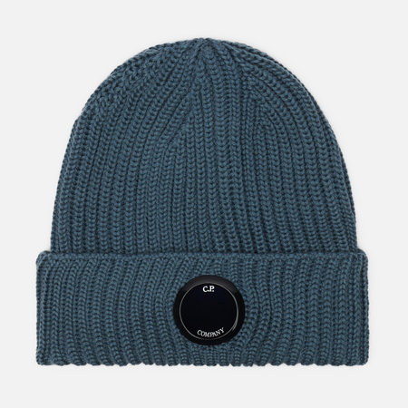 Шапка C.P. Company Extrafine Merino Wool Lens, цвет синий