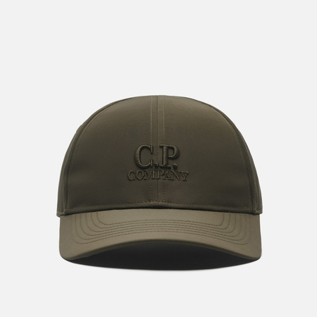 Кепка C.P. Company Chrome-R Embroidered Logo, цвет оливковый