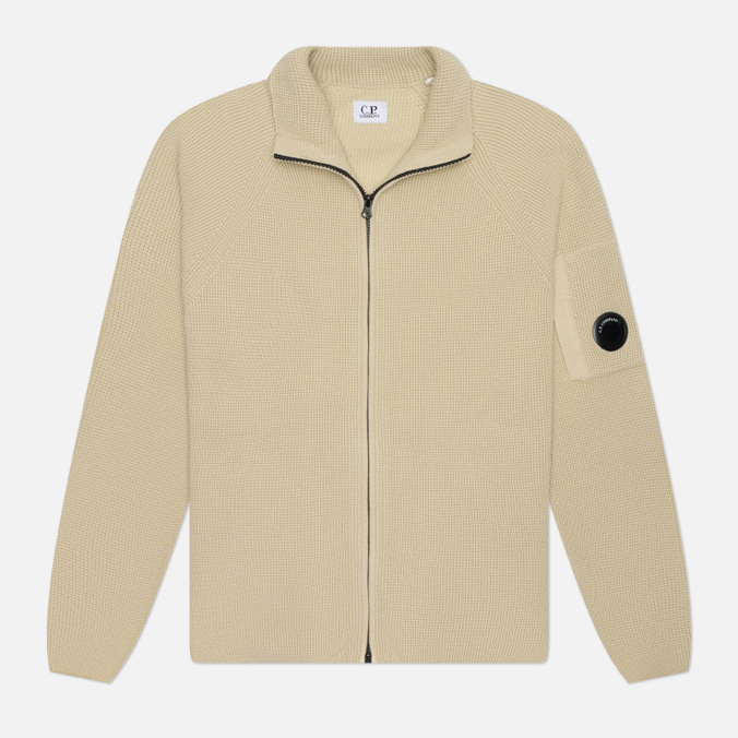 Мужской свитер C.P. Company Waffle Knit Cotton Zip Lens