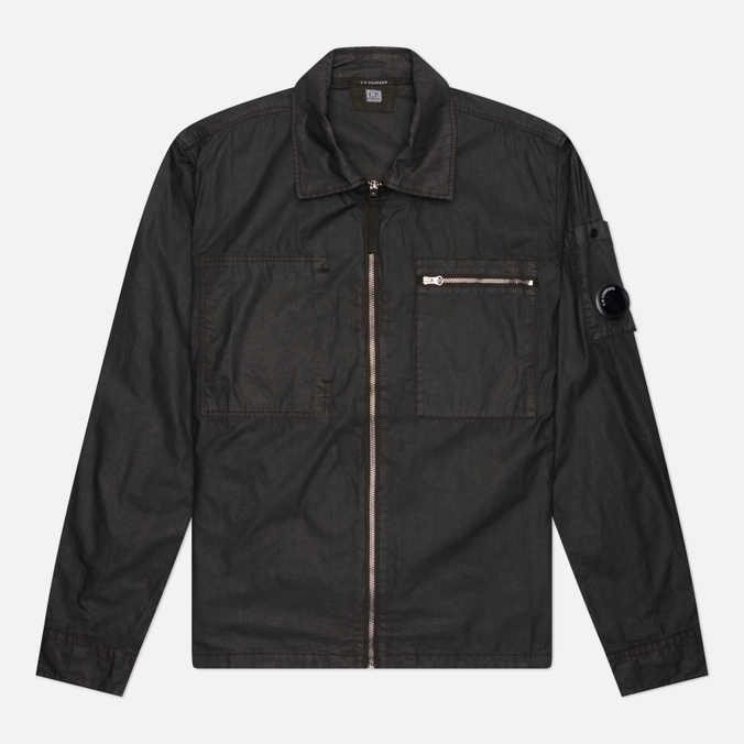Мужская рубашка C.P. Company Cotton Plain Face Resined Zipped Lens Overshirt