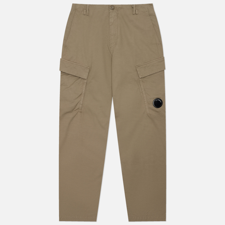 Мужские брюки C.P. Company Cotton Gabardine Loose Seamless Cargo, цвет бежевый, размер 48