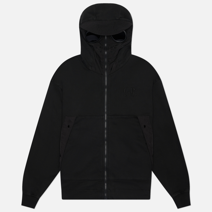 Мужская толстовка C.P. Company Diagonal Raised Fleece Mixed Boxy Hoodie
