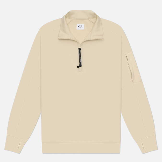 Мужская толстовка C.P. Company Diagonal Raised Fleece Half-Zip Lens