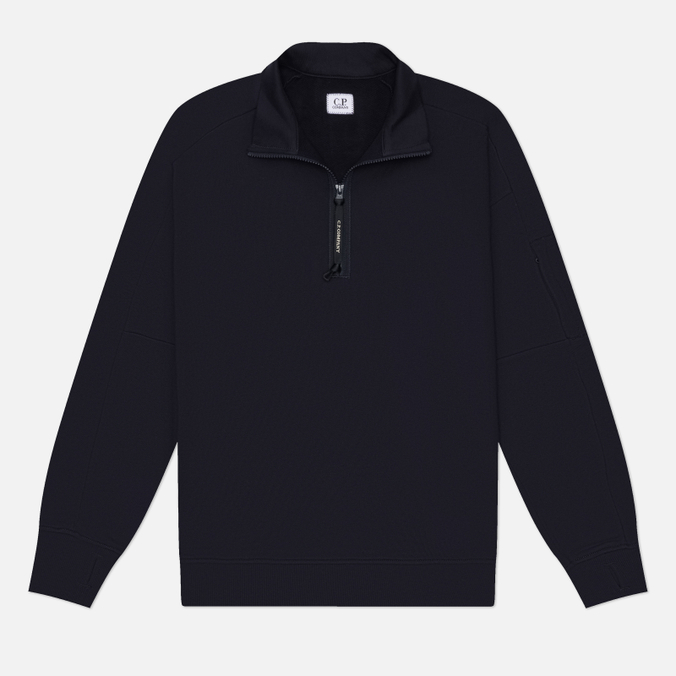 Мужская толстовка C.P. Company Diagonal Raised Fleece Half-Zip Lens