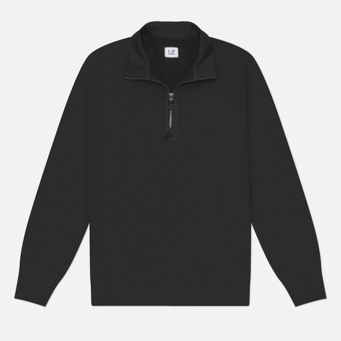 Мужская толстовка C.P. Company Diagonal Raised Fleece Half-Zip Lens