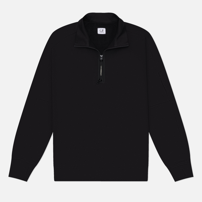 Мужская толстовка C.P. Company Diagonal Raised Fleece Half-Zip Lens