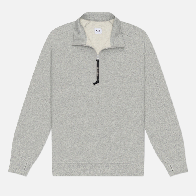 Мужская толстовка C.P. Company Diagonal Raised Fleece Half-Zip Lens