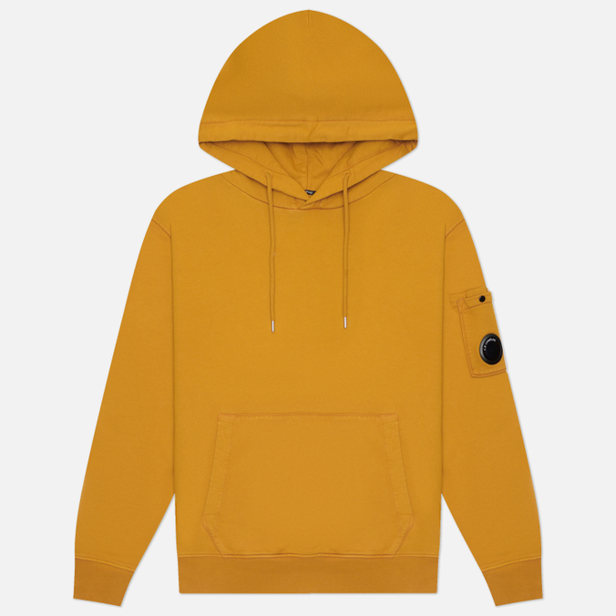 Мужская толстовка C.P. Company Brushed And Emerized Diagonal Fleece Hoodie Lens