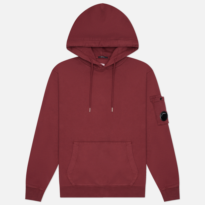 Мужская толстовка C.P. Company Brushed And Emerized Diagonal Fleece Hoodie Lens