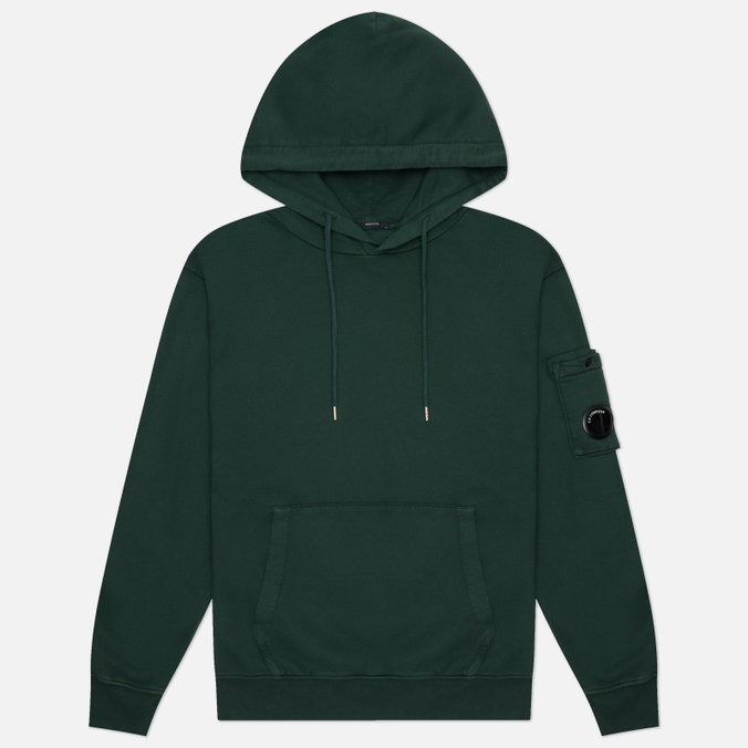 Мужская толстовка C.P. Company Brushed And Emerized Diagonal Fleece Hoodie Lens