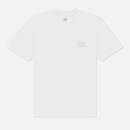 Мужская футболка C.P. Company 30/1 Jersey Short Sleeve Comfort, цвет белый, размер M