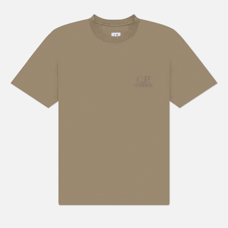 Мужская футболка C.P. Company 30/1 Jersey Short Sleeve Comfort, цвет бежевый, размер XXL