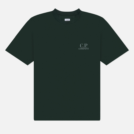 Мужская футболка C.P. Company 30/1 Jersey Short Sleeve Comfort, цвет зелёный, размер M