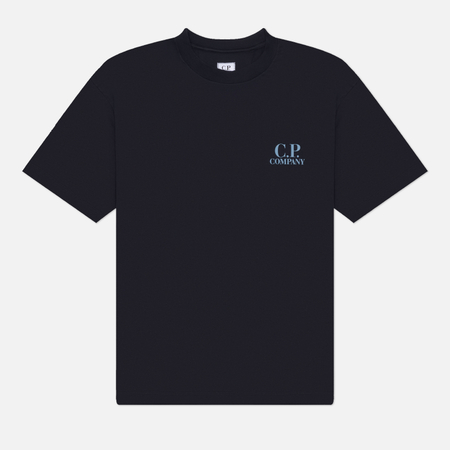 Мужская футболка C.P. Company 30/1 Jersey Short Sleeve Comfort, цвет синий, размер M