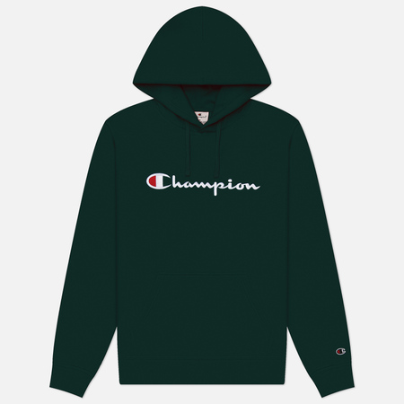   Brandshop Мужская толстовка Champion Big Logo Fleece Hoodie, цвет зелёный, размер L