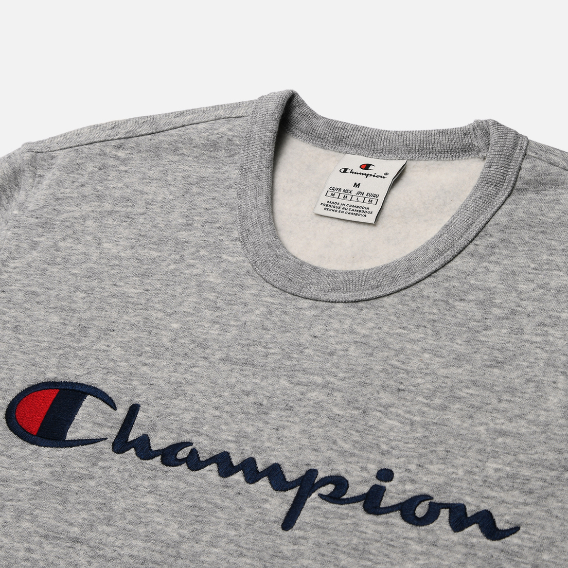 Champion Мужская толстовка Big Logo Fleece Crew Neck