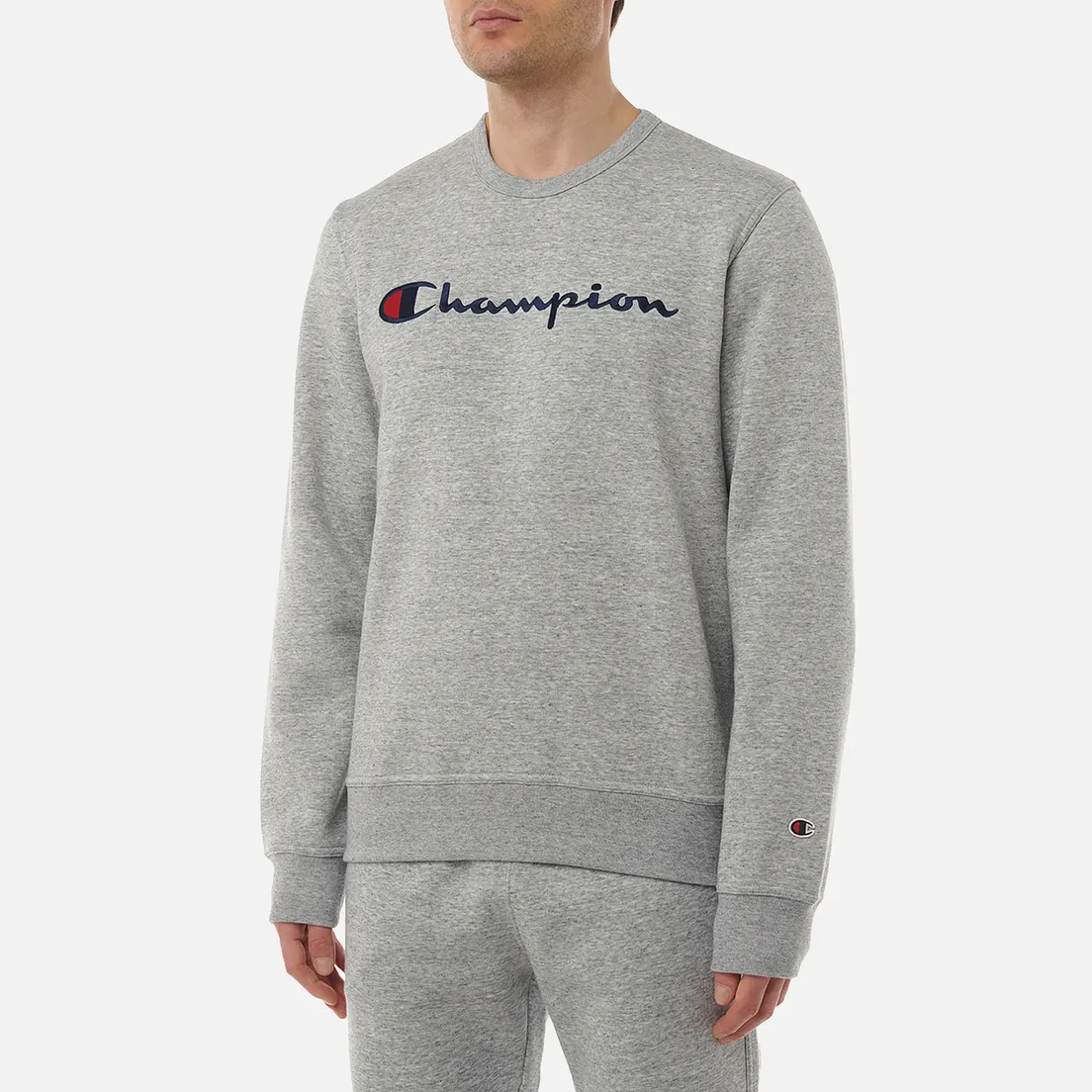 Champion Мужская толстовка Big Logo Fleece Crew Neck