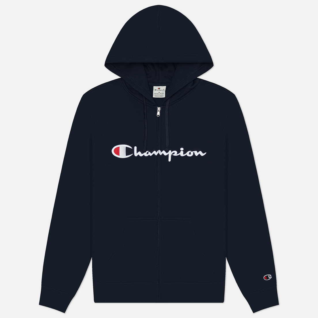 Champion Мужская толстовка Big Logo Fleece Full-Zip Hoodie