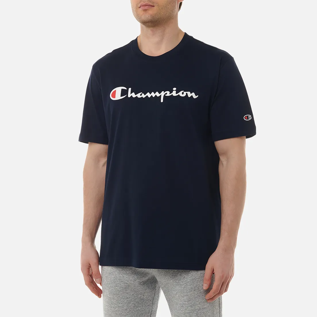 Champion Мужская футболка Big Logo Crew Neck