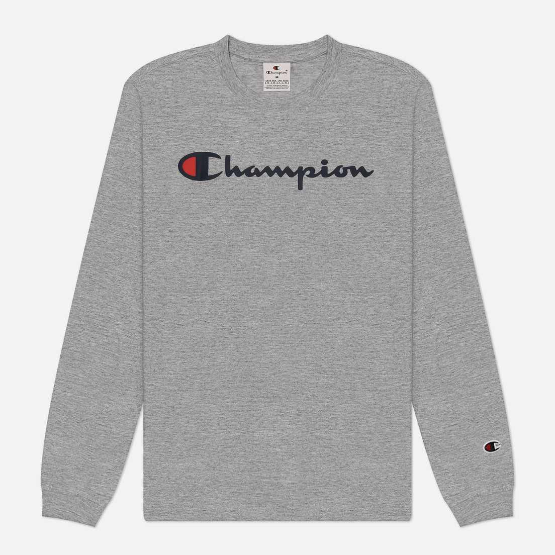 Champion Мужской лонгслив Big Logo Crew Neck