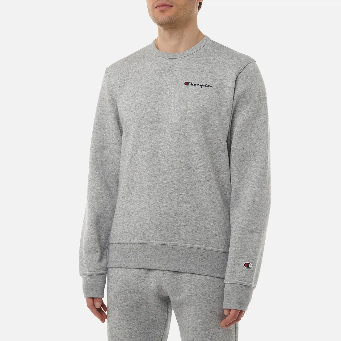 Champion Мужская толстовка Small Logo Fleece Crew Neck