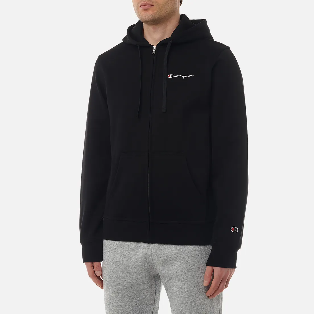 Champion Мужская толстовка Small Logo Fleece Full-Zip Hoodie