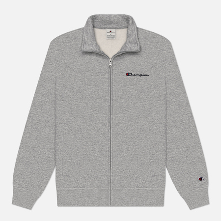 Мужская толстовка Champion Small Logo Full-Zip, цвет серый, размер XXL